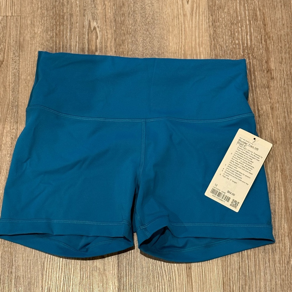 Lululemon Wunder Train HR 4” Shorts - Hawaii Blue